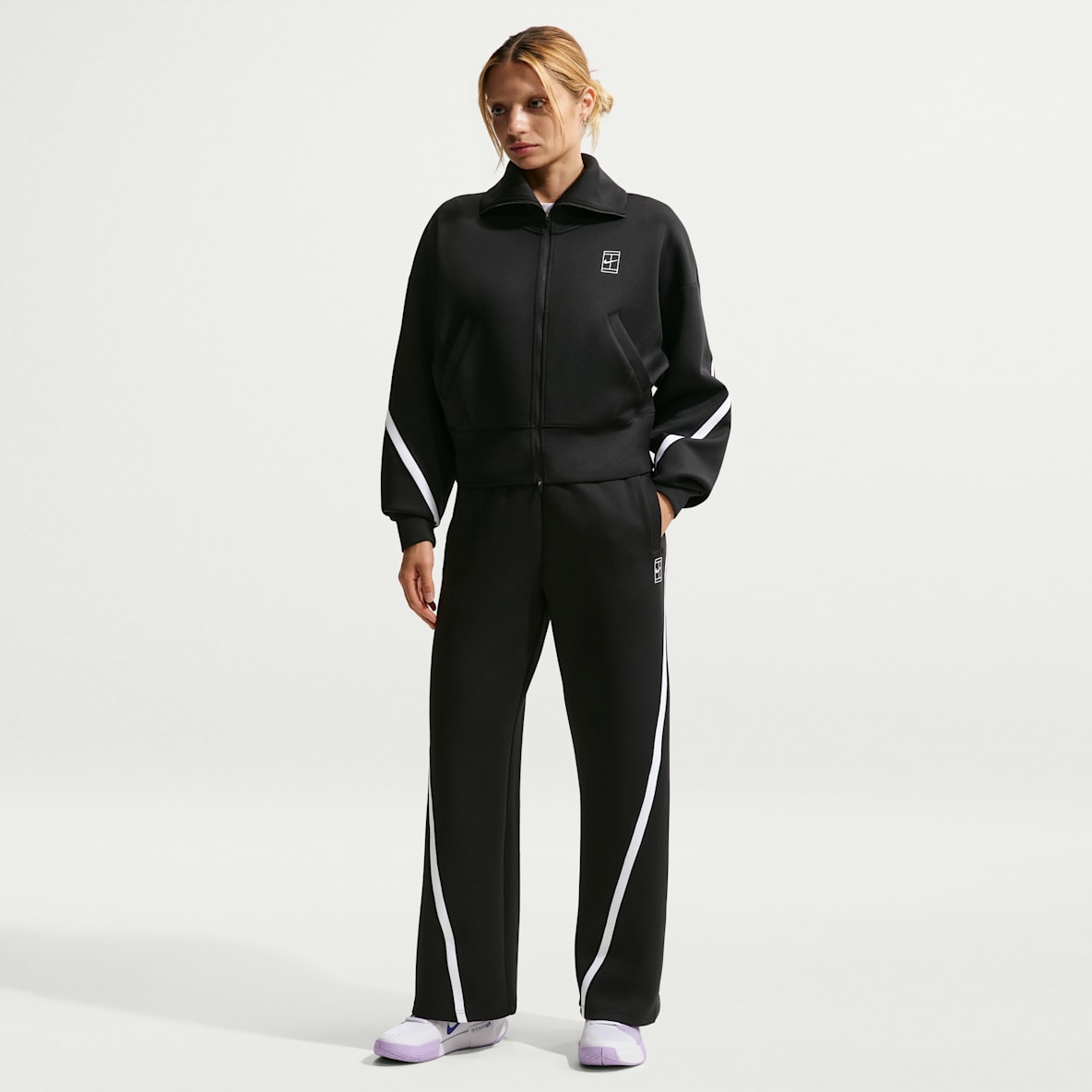 Nike Advantage Tennisbroek met Dri-FIT en halfhoge taille voor dames