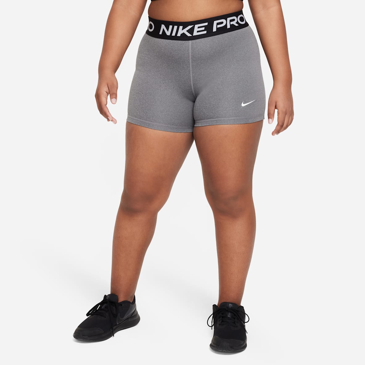 Nike Pro Girls' Dri-FIT Shorts (Extended Size)