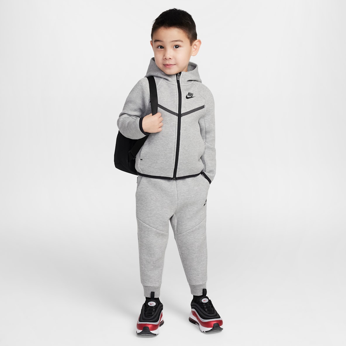 Nike Sportswear Tech Fleece 2-teiliges Set mit durchgehendem Reißverschluss (Kleinkinder)