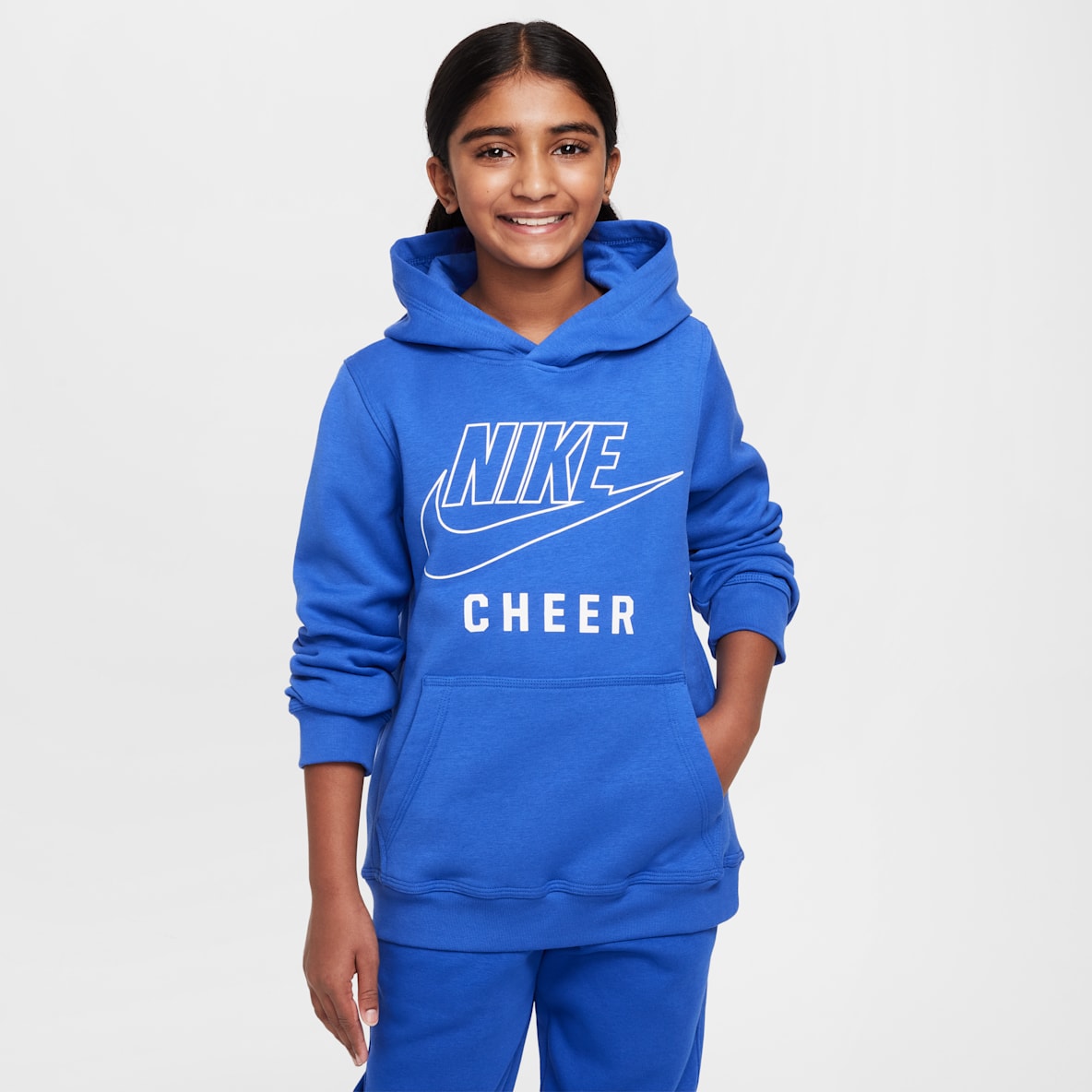 Nike Nike Sudadera con gorro sin cierre Cheer para para niños talla grande