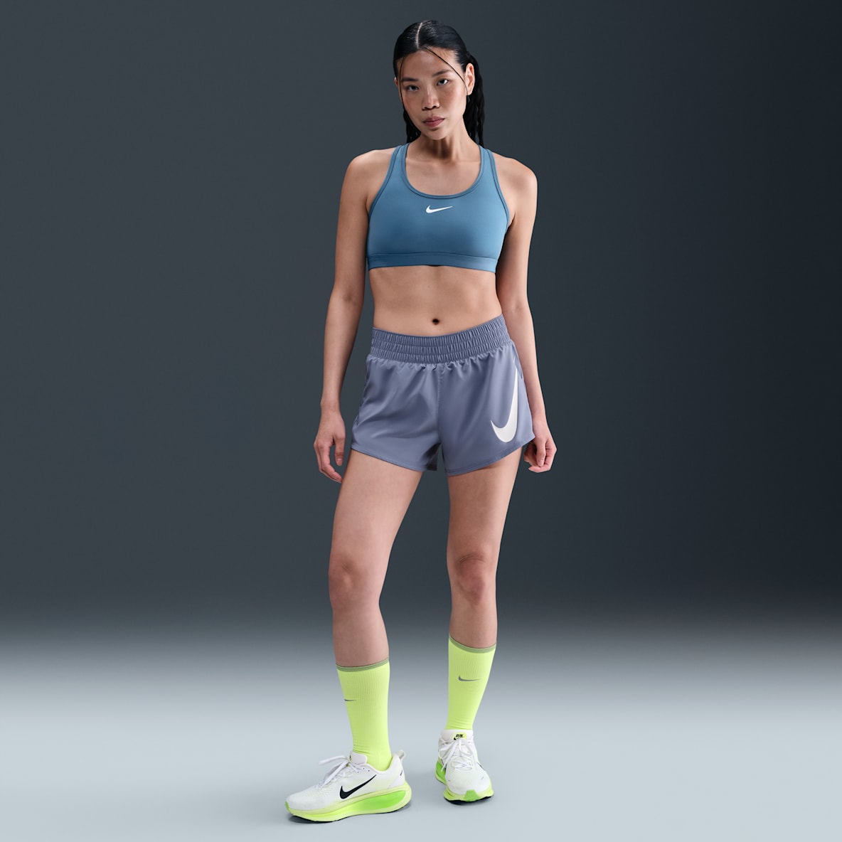 Nike One Swoosh Nike One Swoosh Women's Dri-FIT Mid-Rise Loose 7.5cm (approx.) Brief-Lined Running Shorts