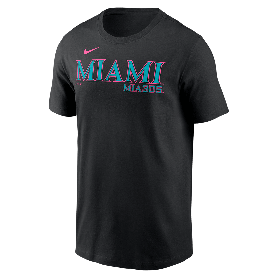 Miami Marlins City Connect Wordmark Miami Marlins City Connect Wordmark Men's Nike MLB T-Shirt