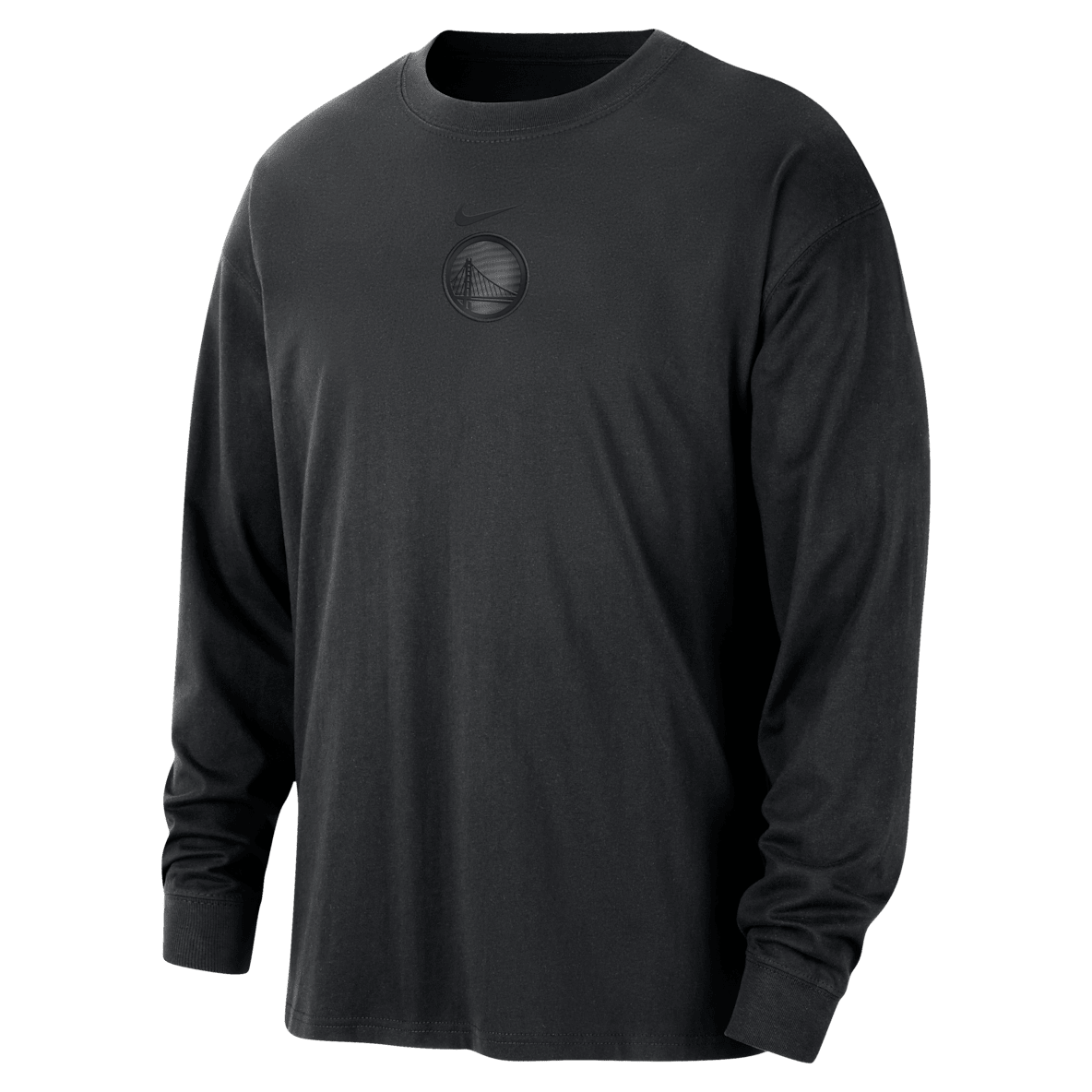 Golden State Warriors Courtside Premium Essential Golden State Warriors Courtside Premium Essential Långärmad NBA-t-shirt Nike för män
