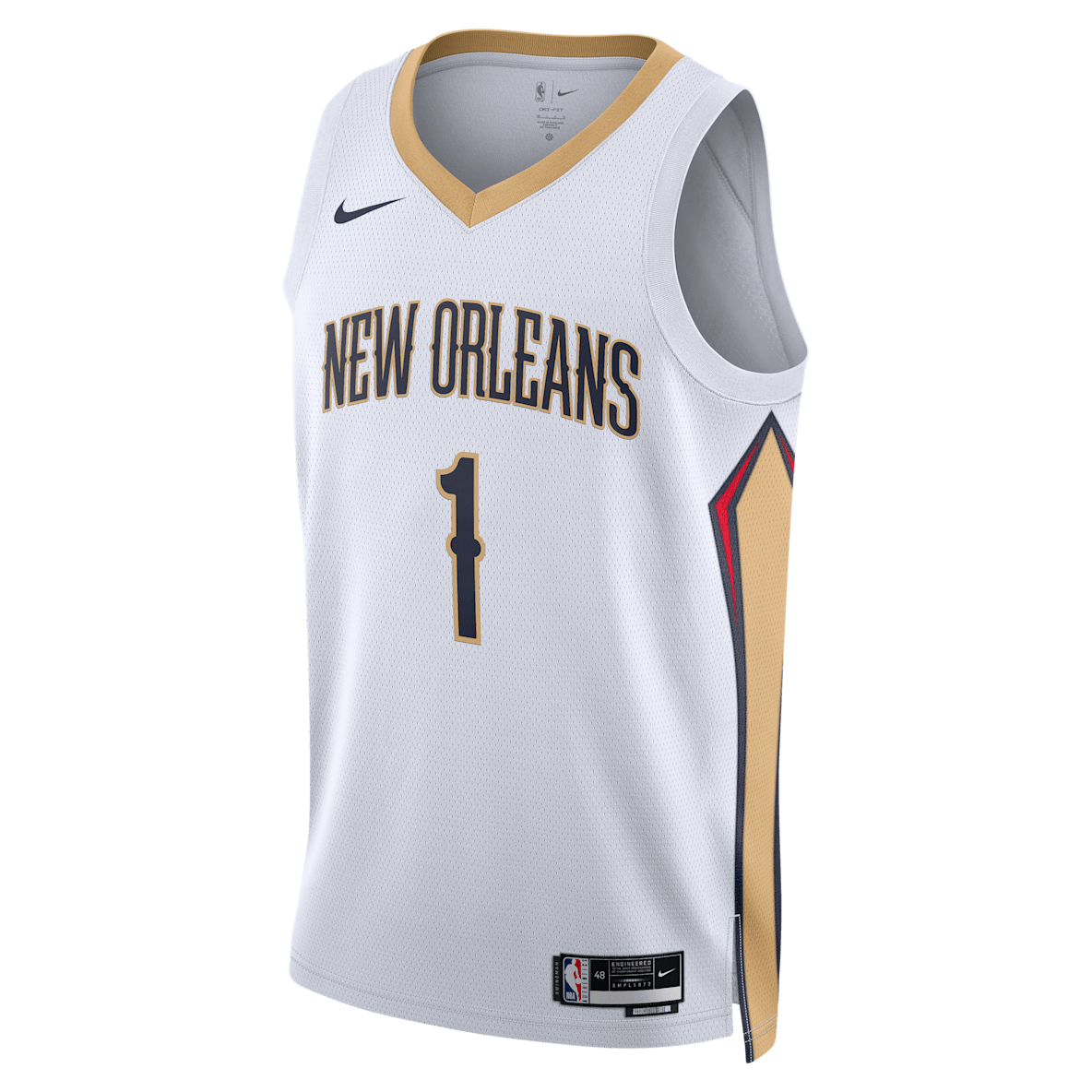 New Orleans Pelicans Association Edition New Orleans Pelicans Association Edition Men's Nike Dri-FIT NBA Swingman Jersey