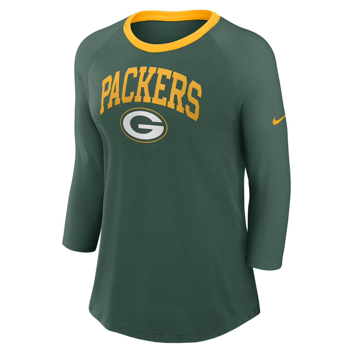 Green Bay Packers Green Bay Packers Women's Nike NFL 3/4-Sleeve T-Shirt