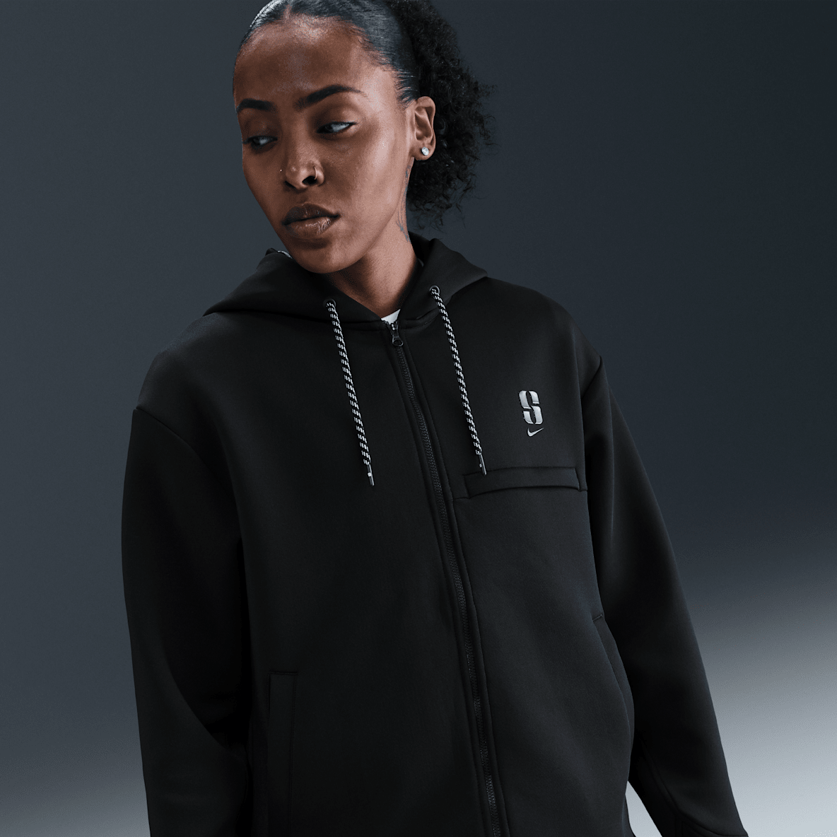 Sabrina Sabrina Dri-FIT Loose Full-Zip Basketball Hoodie