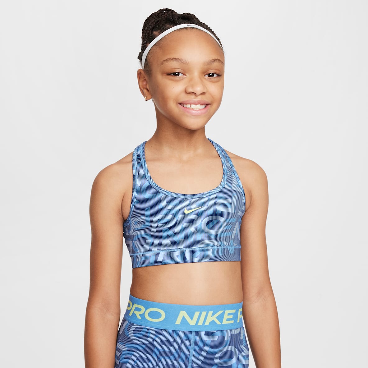 Nike Pro Bra deportivo reversible para niña talla grande