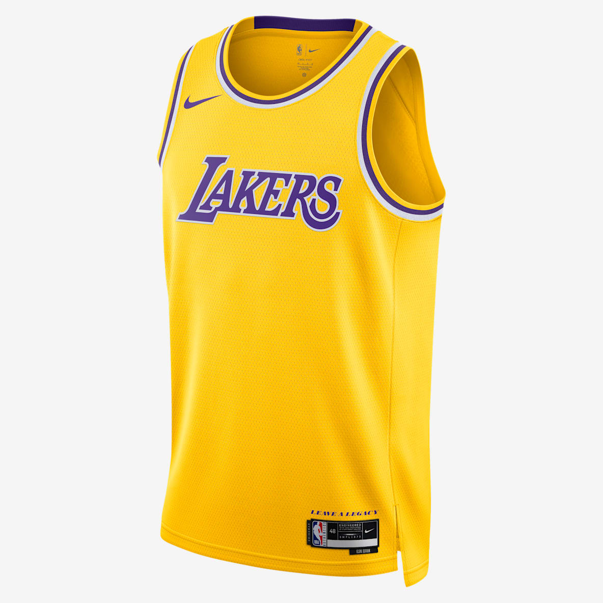 Los Angeles Lakers Icon Edition Jersey Nike Dri-FIT de la NBA Swingman para hombre