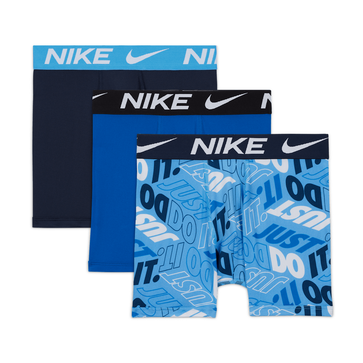 Nike Dri-FIT Essentials Nike Dri-FIT Essentials Big Kids' Printed Boxer Briefs (3-Pack)