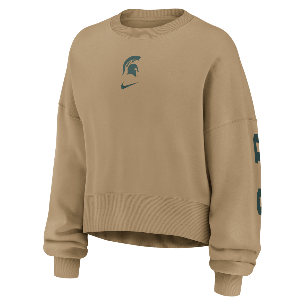 Michigan State Phoenix 2-Hit Michigan State Phoenix 2-Hit Sudadera de cuello redondo sin cierre universitaria Nike para mujer