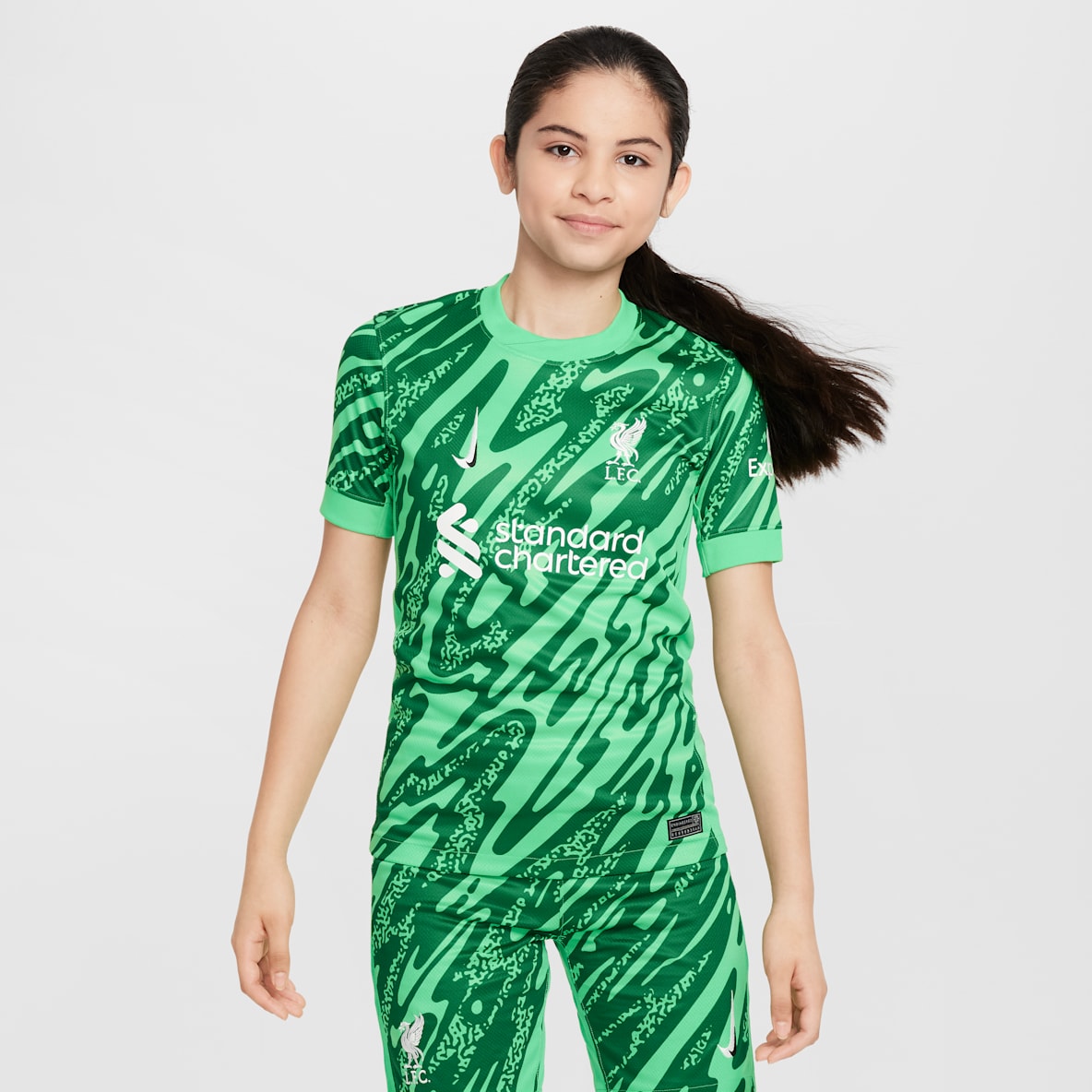 FC Liverpool 2024/25 Stadium Goalkeeper Third FC Liverpool 2024/25 Stadium Goalkeeper Third Nike Dri-FIT kurzärmliges Replika-Fußballtrikot für ältere Kinder