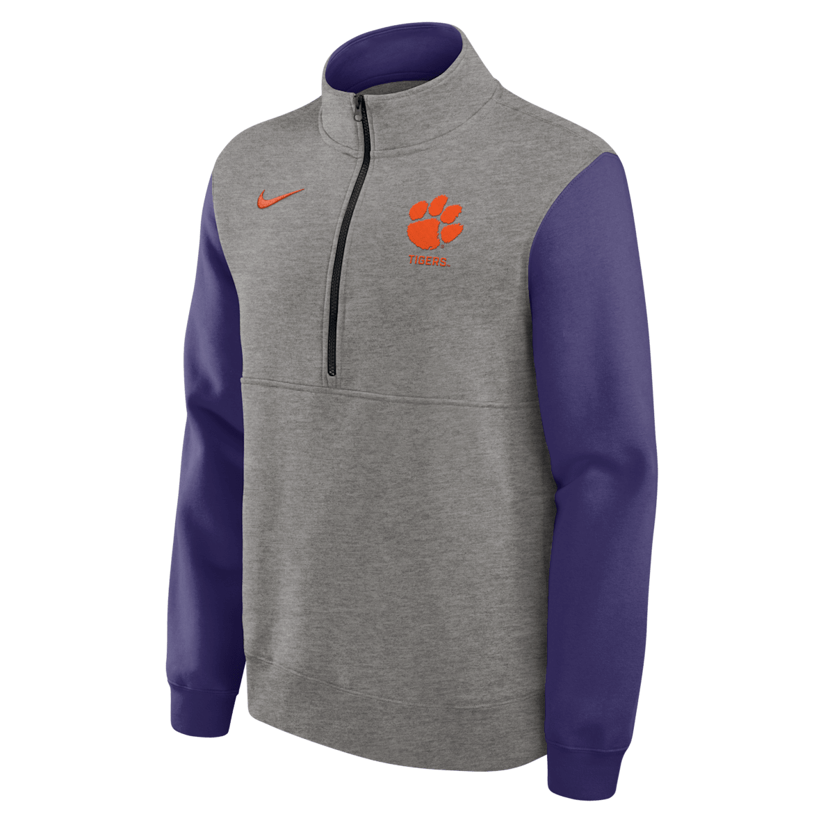 Clemson Club Men's Nike College 1/2-Zip Crew