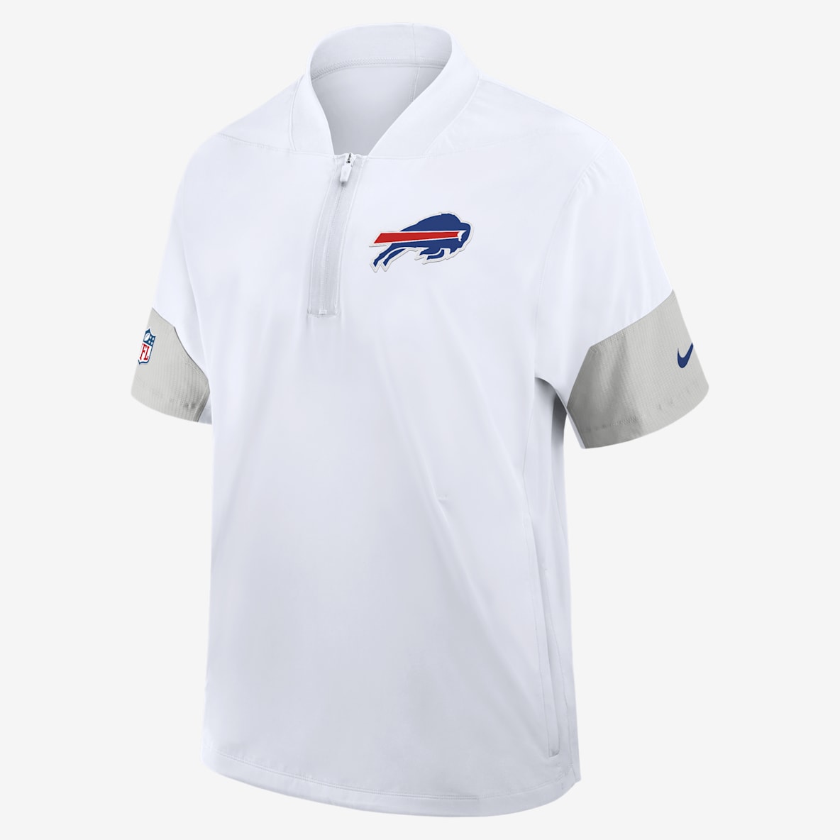 Buffalo Bills Sideline Coach Buffalo Bills Sideline Coach Men's Nike NFL 1/2-Zip Short-Sleeve Jacket