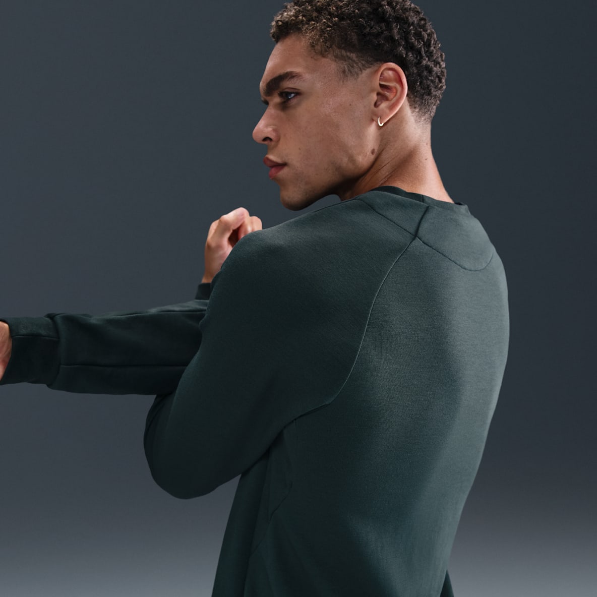 Nike Primary Fleece Ανδρικό crew υψηλών επιδόσεων Dri-FIT UV