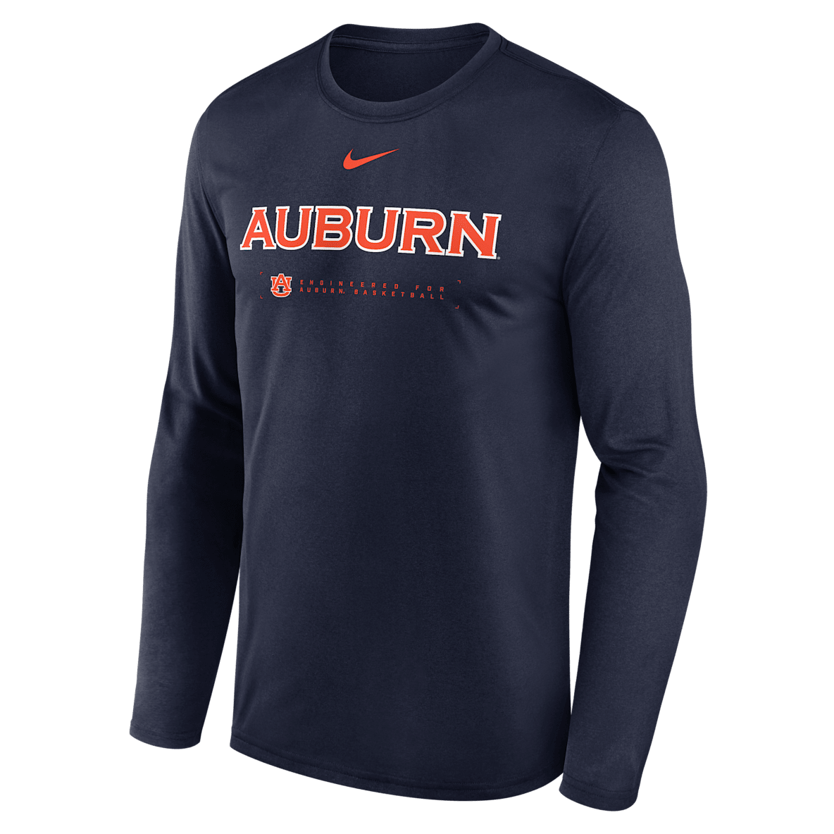 Auburn Courtside Basketball Shootaround Legend Men's Nike Dri-FIT College Long-Sleeve T-Shirt