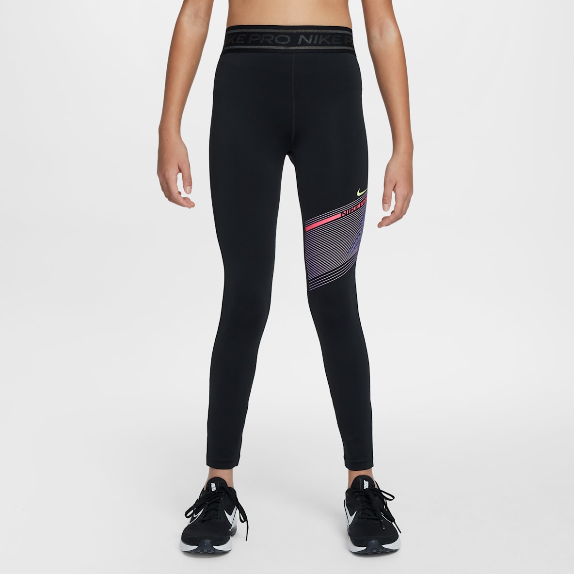 Nike Pro Nike Pro Leggings Dri-FIT de tiro medio para niña Nike Pro