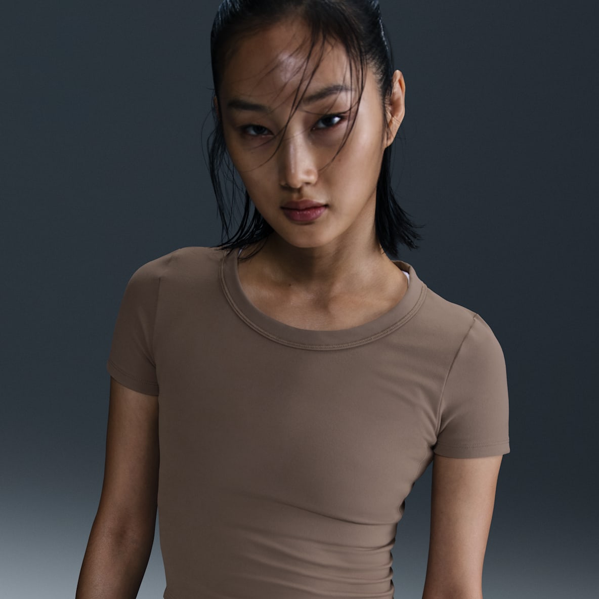 Nike One Fitted Nike One Fitted Women's Dri-FIT Short-Sleeve Cropped Top