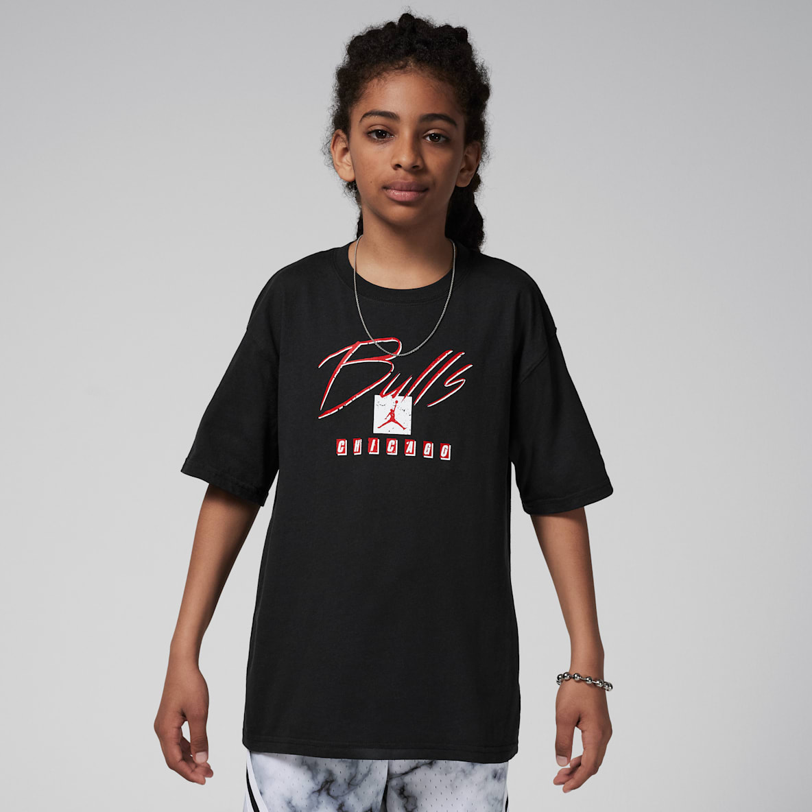 Chicago Bulls Courtside Statement Edition Chicago Bulls Courtside Statement Edition Older Kids' (Boys') Nike NBA Max90 T-Shirt