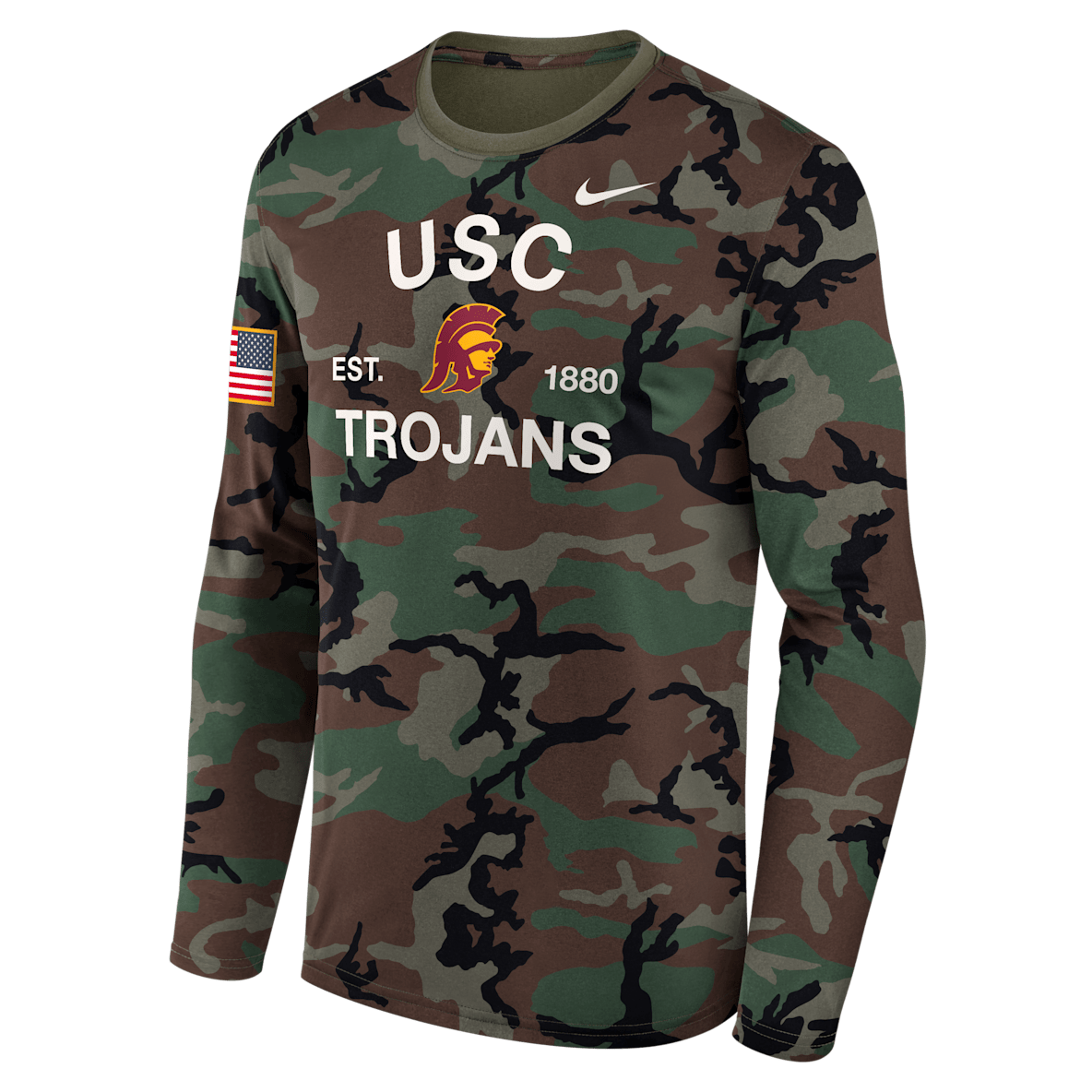 USC 2025 Military Appreciation Legend USC 2025 Military Appreciation Legend Men's Nike Dri-FIT College Long-Sleeve T-Shirt