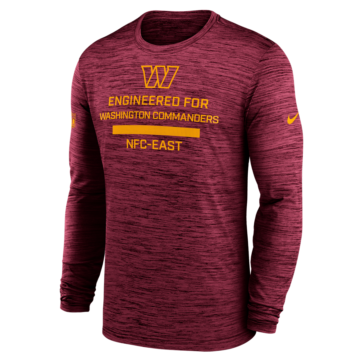 Washington Commanders Sideline Team Issue Velocity Washington Commanders Sideline Team Issue Velocity Men's Nike Dri-FIT NFL Long-Sleeve T-Shirt