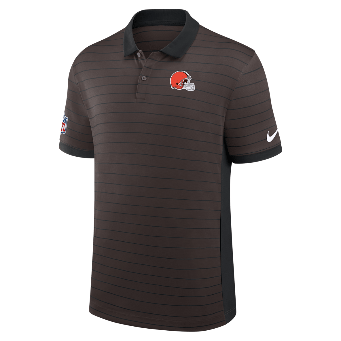 Cleveland Browns Sideline Victory Stripe Cleveland Browns Sideline Victory Stripe Men's Nike Dri-FIT NFL Polo