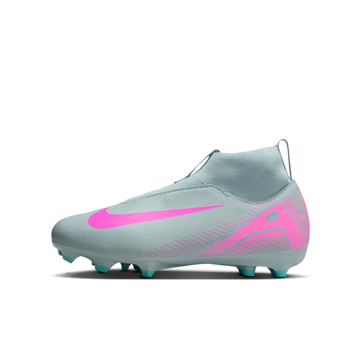 Nike Jr. Mercurial Superfly 10 Academy Nike Jr. Mercurial Superfly 10 Academy Tacos de fútbol para terrenos múltiples de corte high para niños de preescolar y grandes