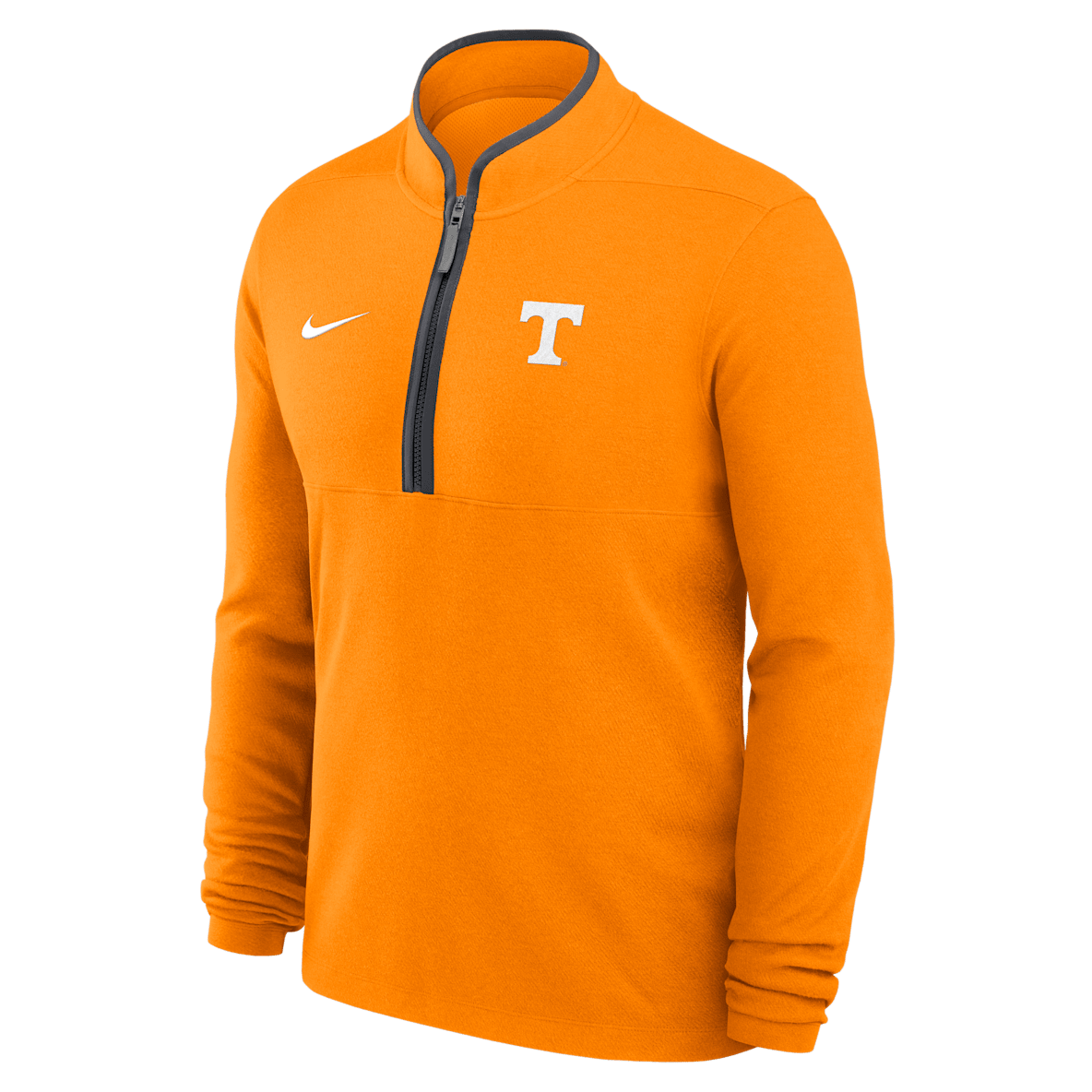 Tennessee Victory Playera de manga larga universitaria Nike Dri-FIT de medio cierre para hombre
