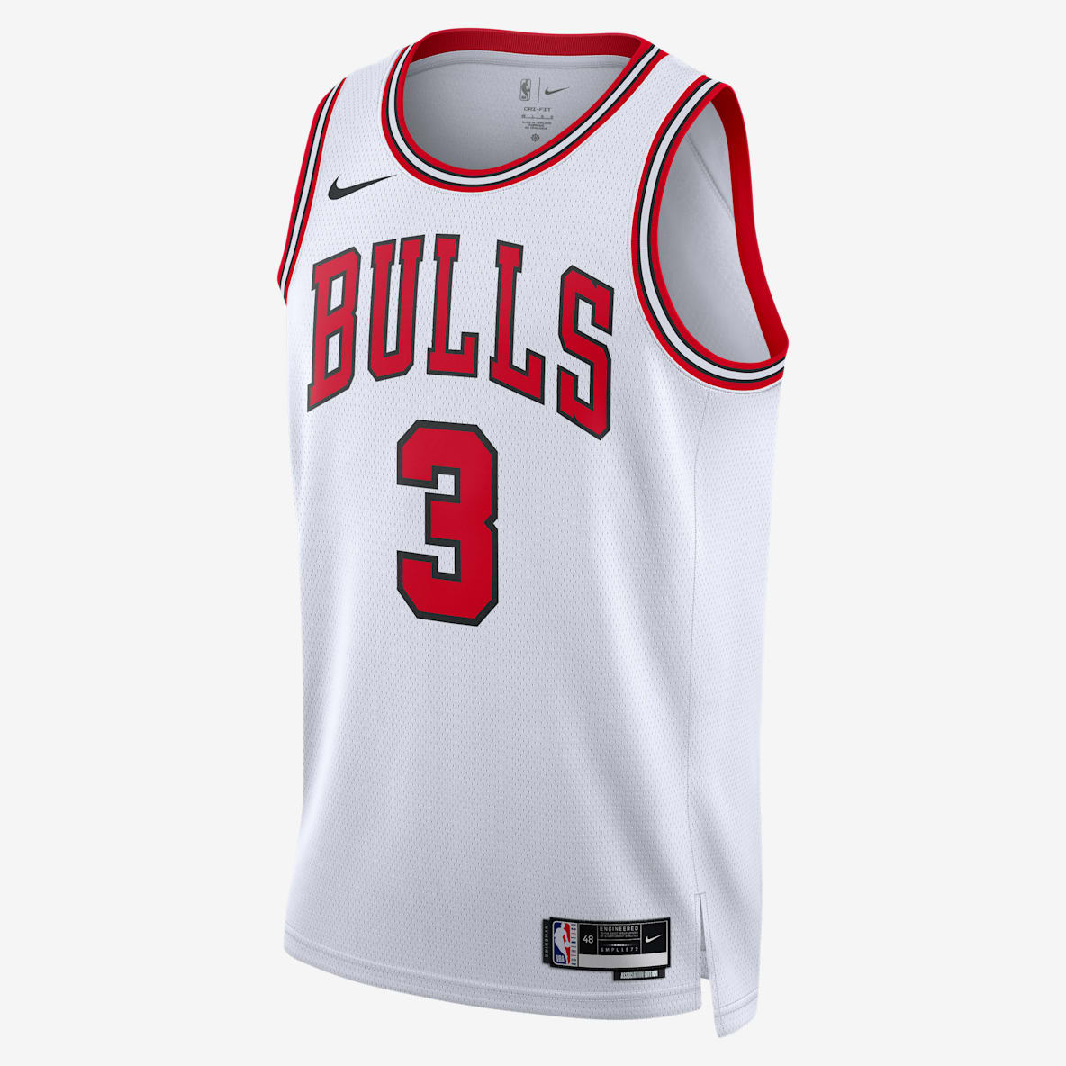 Chicago Bulls Association Edition Nike Dri-FIT NBA Swingman-spillertrøje til mænd