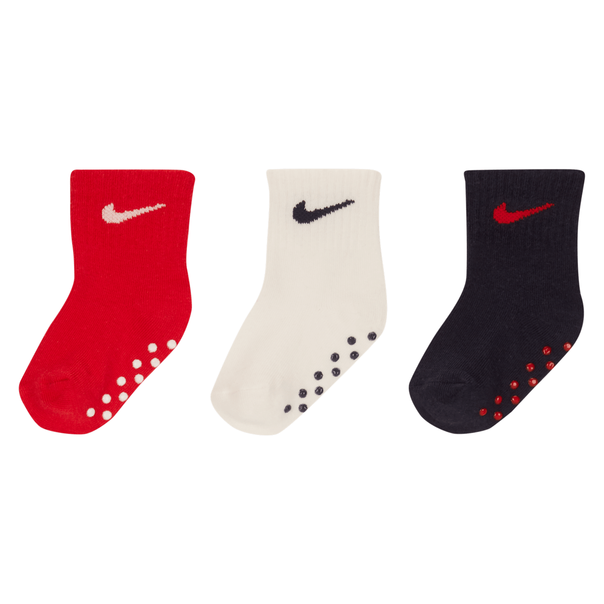 Nike Nike Swoosh csúszásgátlós bokazokni babáknak (3 pár)