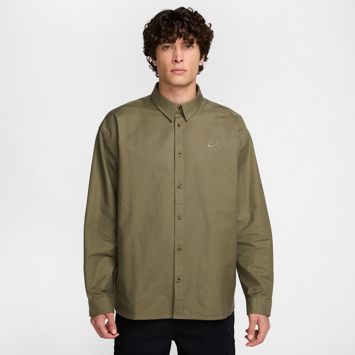 Nike Club Nike Club Playera de manga larga Oxford oversized para hombre