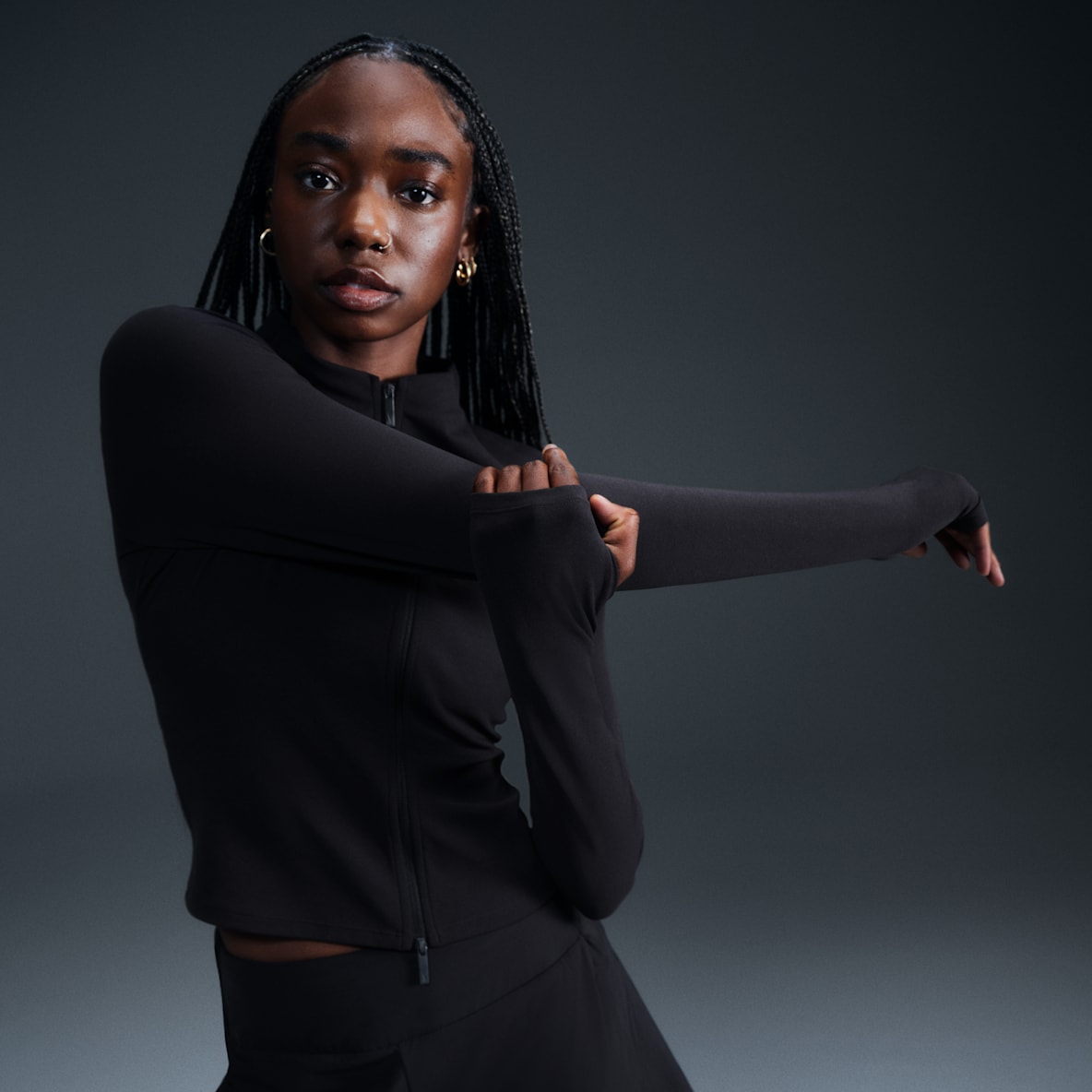 Nike Zenvy Nike Zenvy Haut à manches longues et zip Dri-FIT pour femme