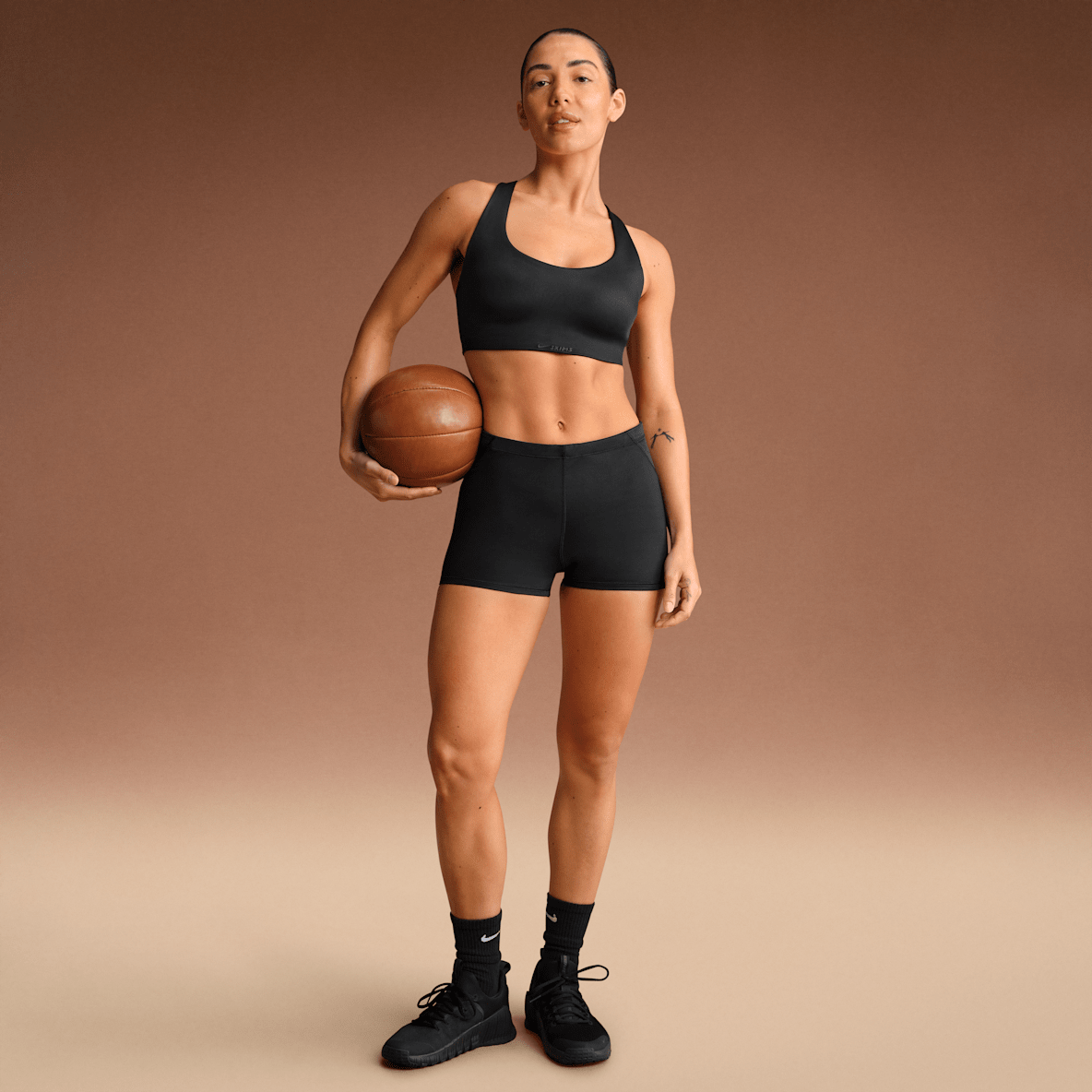 NikeSKIMS Shine Women's Mid-Rise 2" Boyshorts with Drawcord