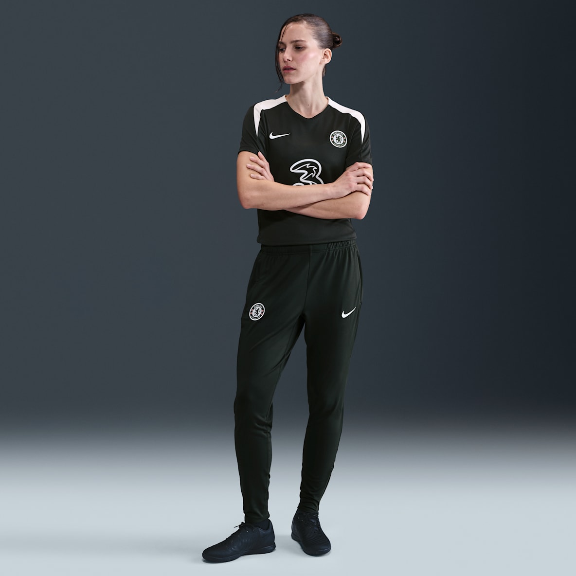 FC Chelsea Strike FC Chelsea Strike Nike Dri-FIT Strick-Fußballhose (Damen)