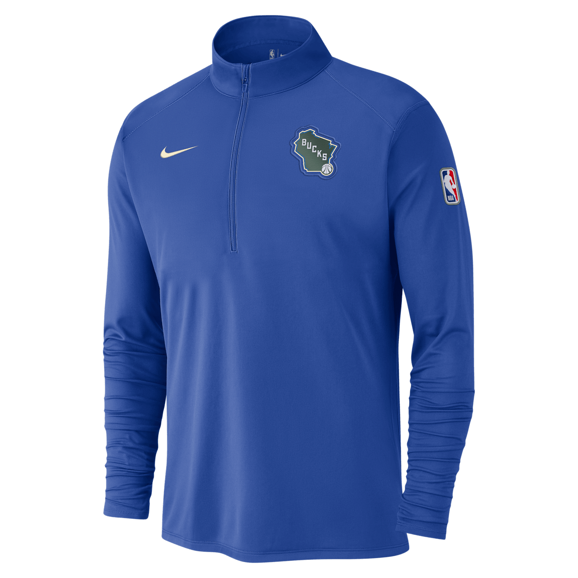 Milwaukee Bucks City Edition Milwaukee Bucks City Edition Men's Nike Dri-FIT NBA 1/2-Zip Long-Sleeve Top