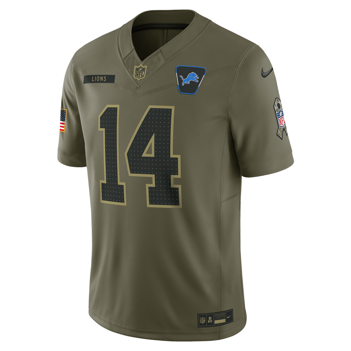 Amon-Ra St. Brown Detroit Lions Salute to Service Men's Nike Dri-FIT NFL Limited Jersey