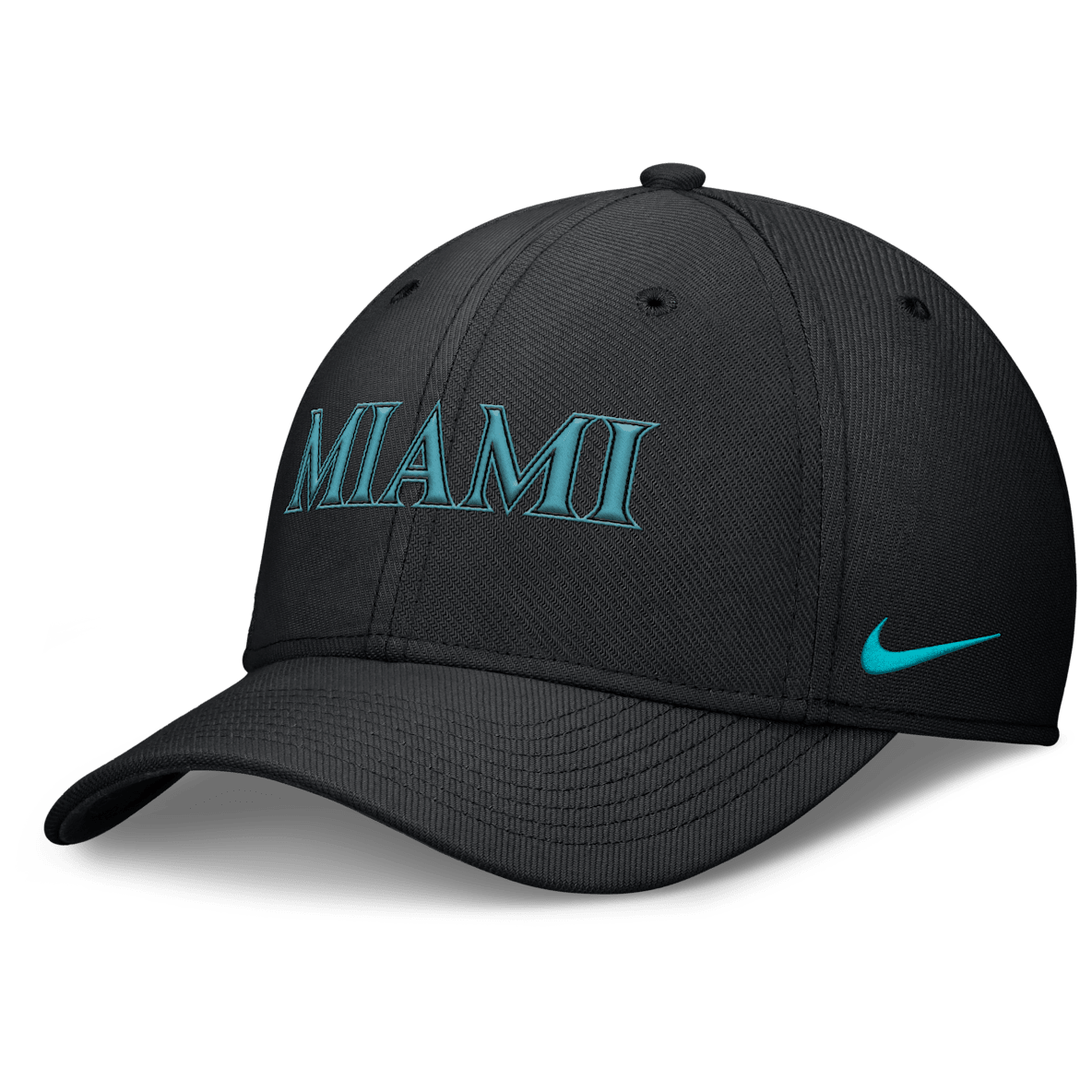 Miami Marlins City Connect Rise Swoosh Miami Marlins City Connect Rise Swoosh Men's Nike Dri-FIT MLB Hat