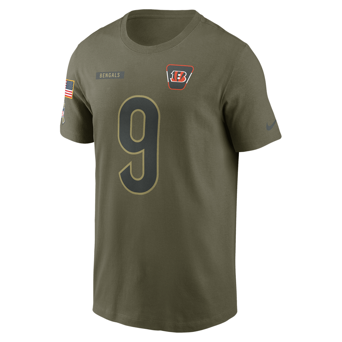 Joe Burrow Cincinnati Bengals Salute To Service Joe Burrow Cincinnati Bengals Salute To Service Men’s Nike NFL T-Shirt