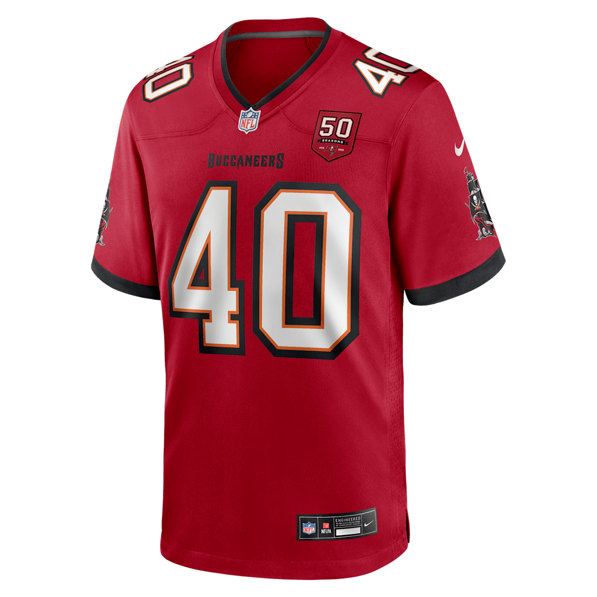 Mike Alstott Tampa Bay Buccaneers 50th Anniversary Mike Alstott Tampa Bay Buccaneers 50th Anniversary Men's Nike NFL Game Jersey