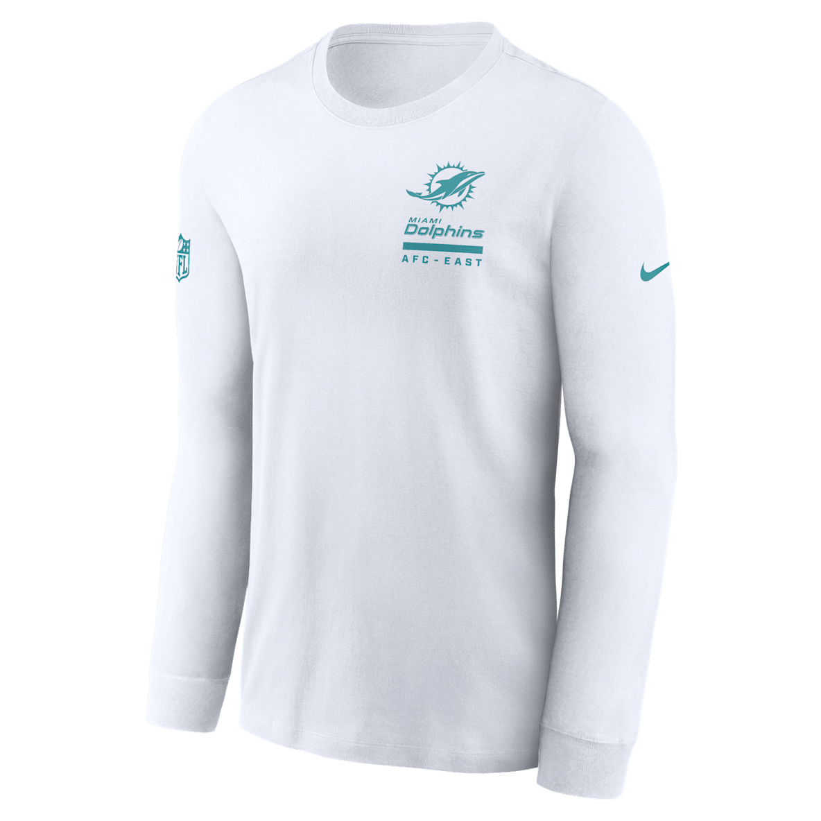 Miami Dolphins Sideline Team Issue Miami Dolphins Sideline Team Issue Men's Nike Dri-FIT NFL Long-Sleeve T-Shirt