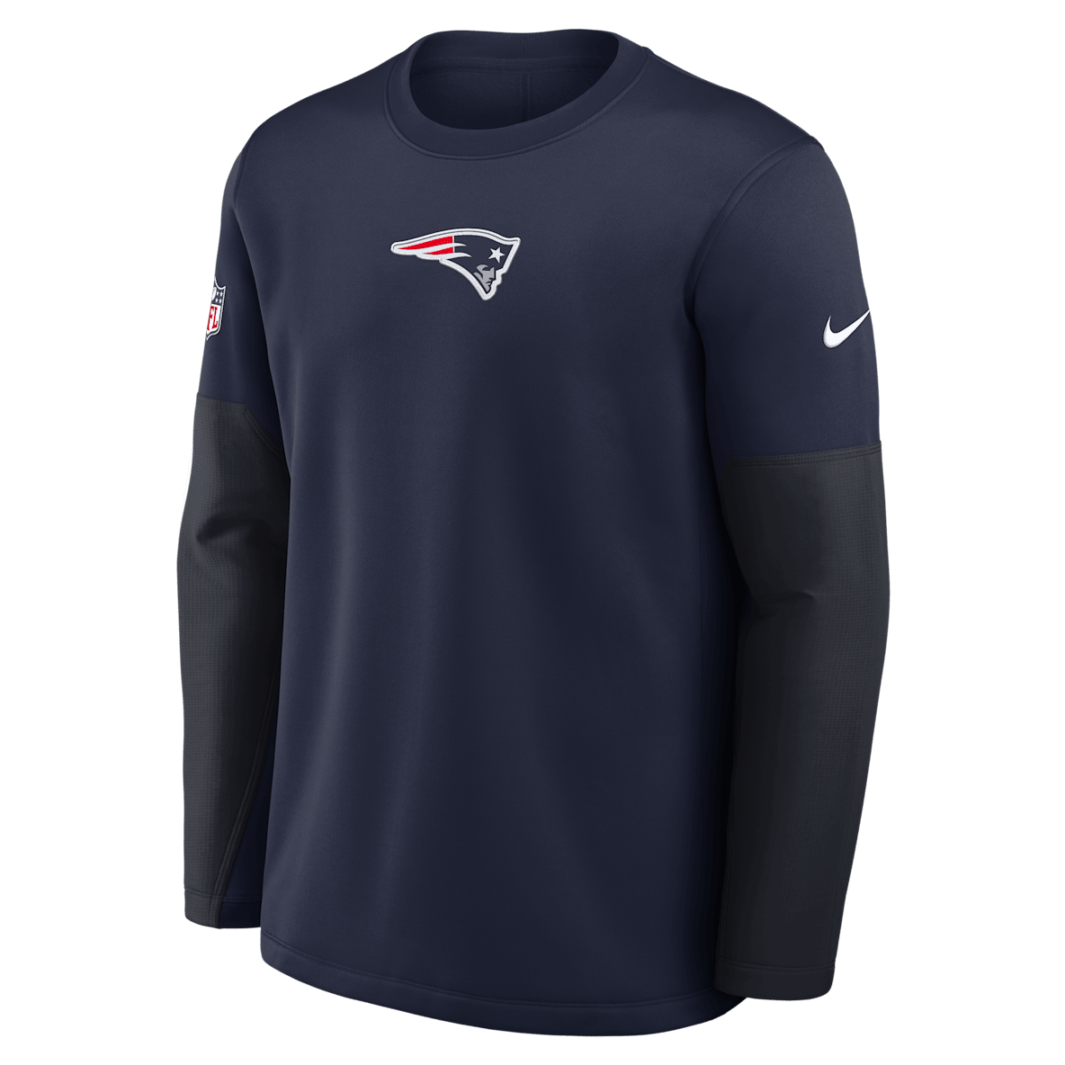 New England Patriots Scripted To Win Sideline Coach New England Patriots Scripted To Win Sideline Coach Men's Nike Therma-FIT NFL Long-Sleeve T-Shirt