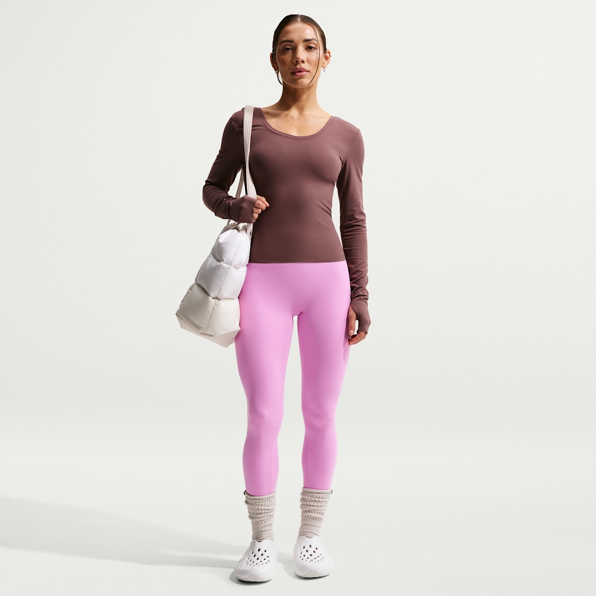 Nike Zenvy Women's High-Waisted Full-Length Leggings with No Front Seam
