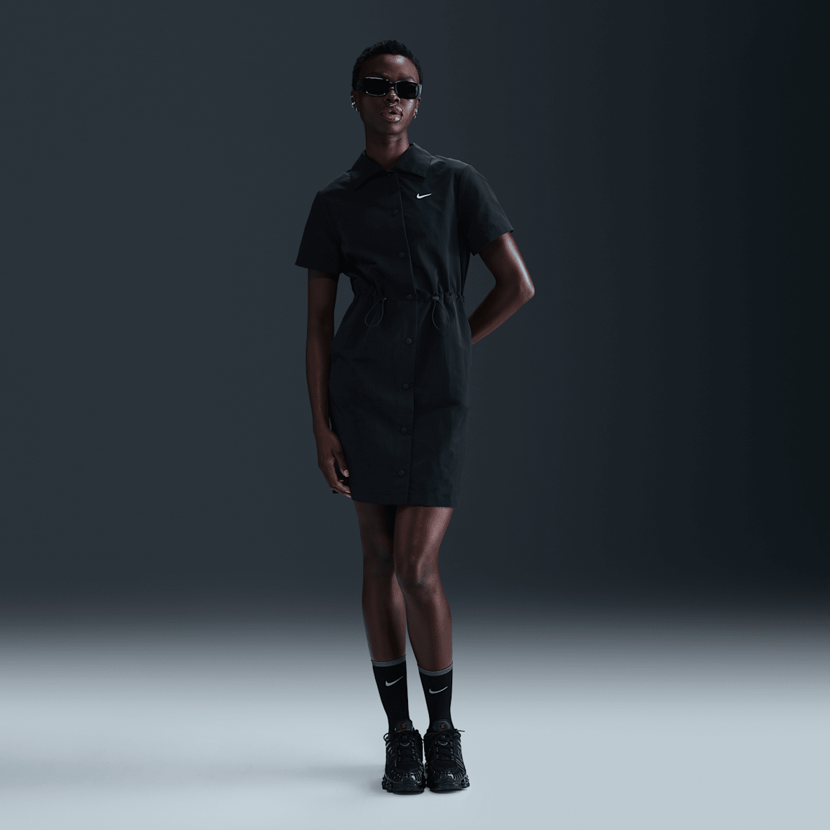 Nike Sportswear Everything Wovens Nike Sportswear Everything Wovens Women's Short-Sleeve Mini Dress
