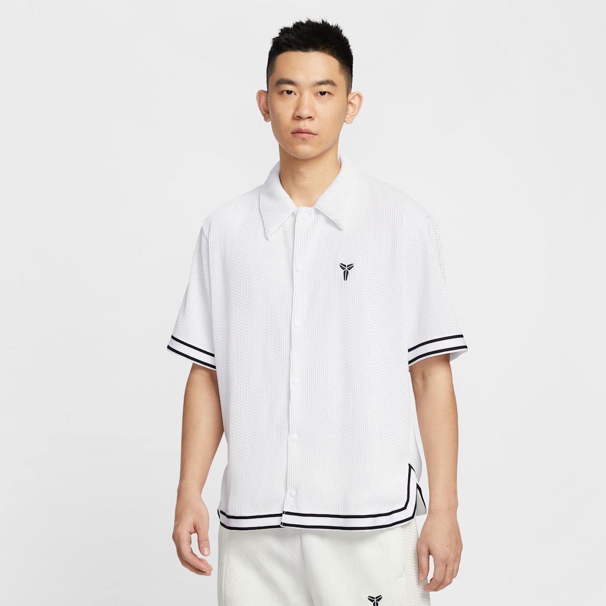 Kobe Kobe Men's Pleated Short-Sleeve Basketball Top