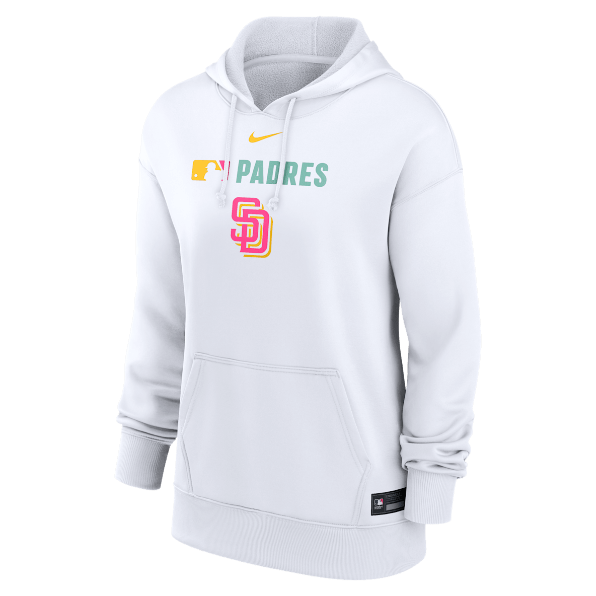 San Diego Padres Authentic Collection City Connect San Diego Padres Authentic Collection City Connect Women's Nike Therma MLB Pullover Hoodie