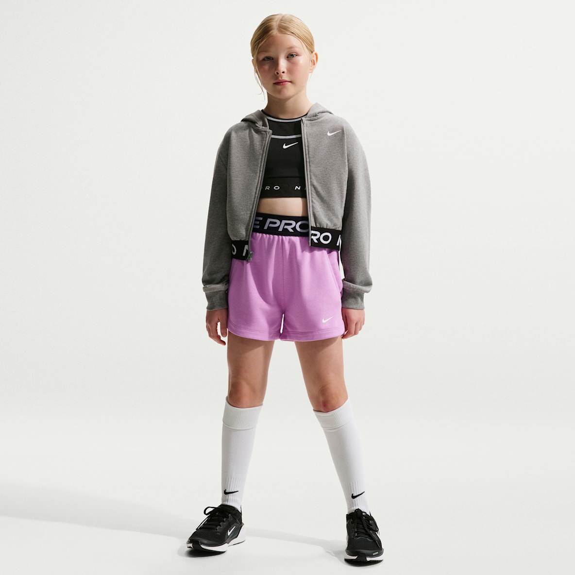 Nike Pro Fleece Big Kids' (Girls') Dri-FIT Shorts
