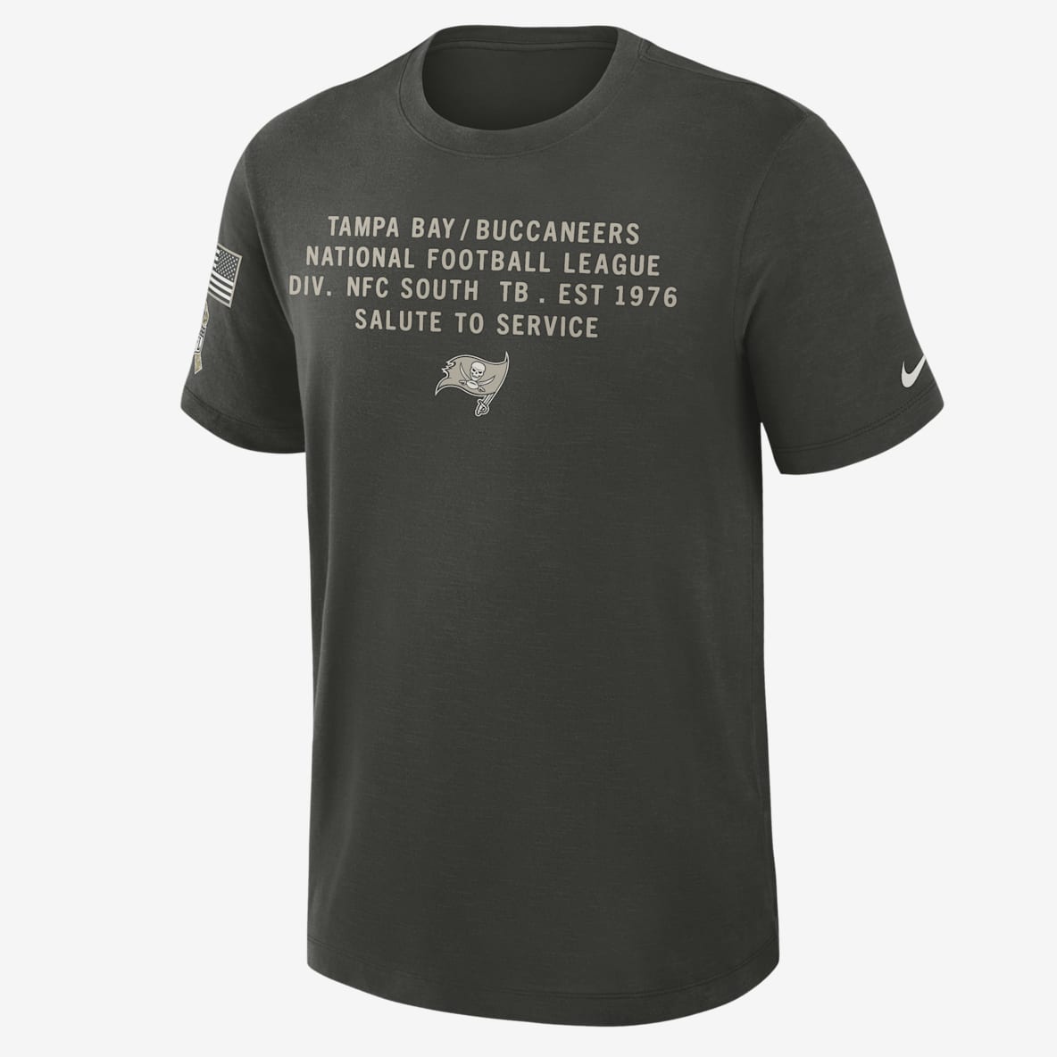 Tampa Bay Buccaneers Salute to Service Slub Tampa Bay Buccaneers Salute to Service Slub Playera Nike Dri-FIT de la NFL para hombre
