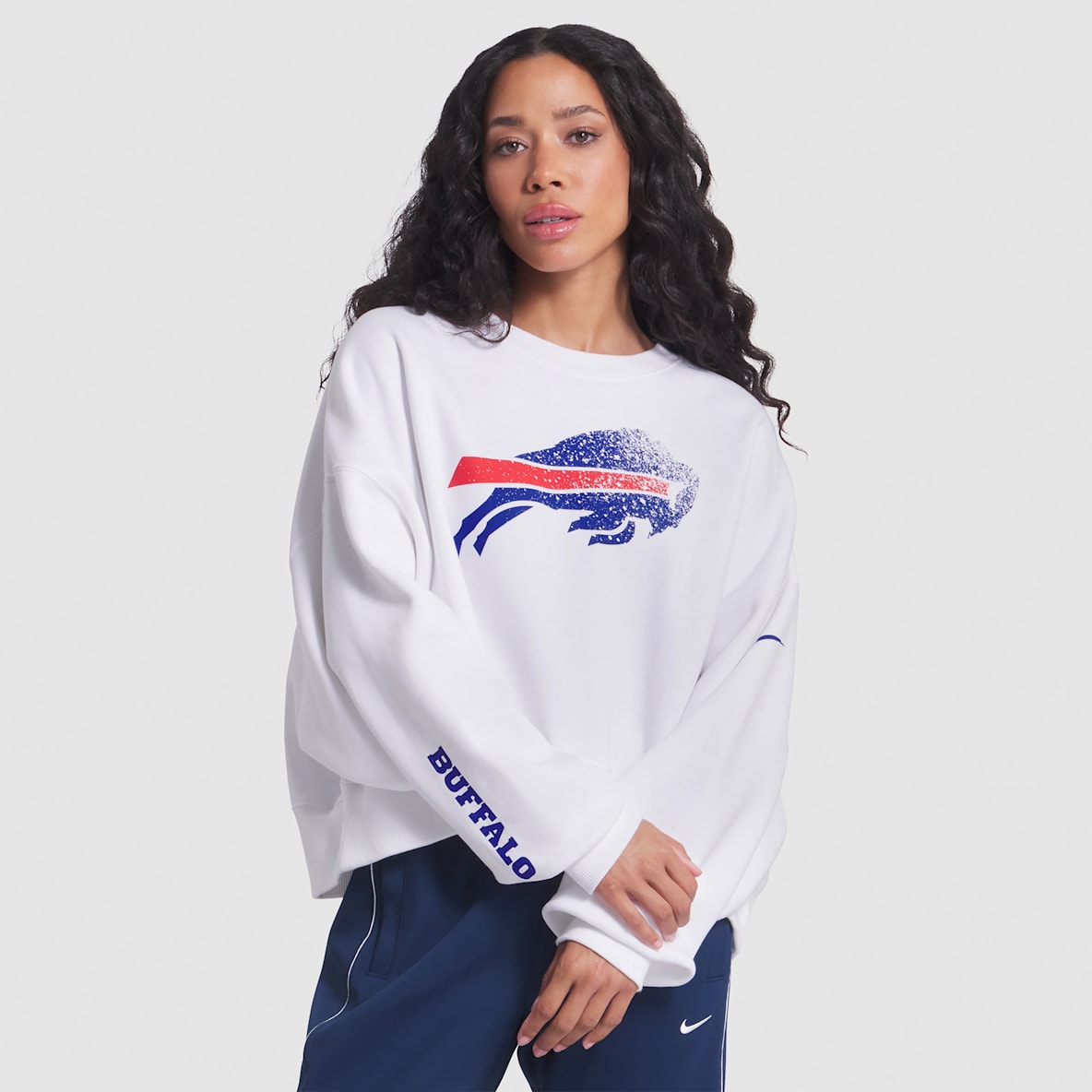 Buffalo Bills Rivalries Collection Oversized Buffalo Bills Rivalries Collection Oversized Women's Nike NFL Pullover Crew