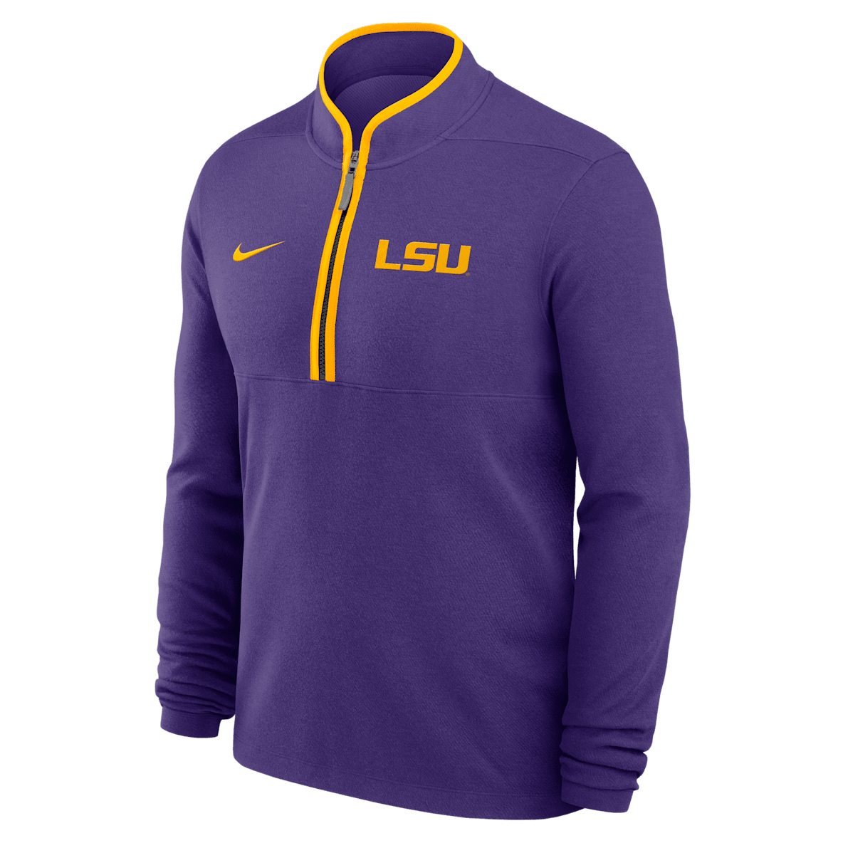LSU Victory Men's Nike Dri-FIT College 1/2-Zip Long-Sleeve Top