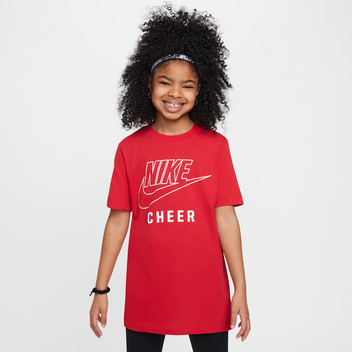 Nike Swoosh Playera de porra para niños talla grande