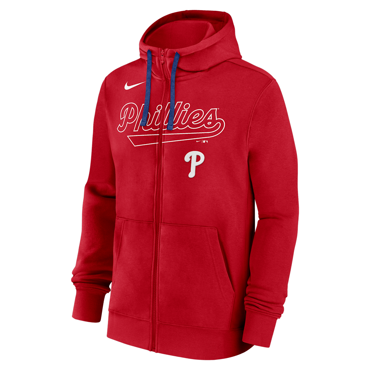 Philadelphia Phillies Knockout Script Philadelphia Phillies Knockout Script Men's Nike MLB Full-Zip Hoodie
